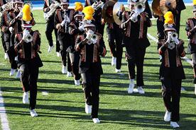 Marching Band at an HBCU Performing